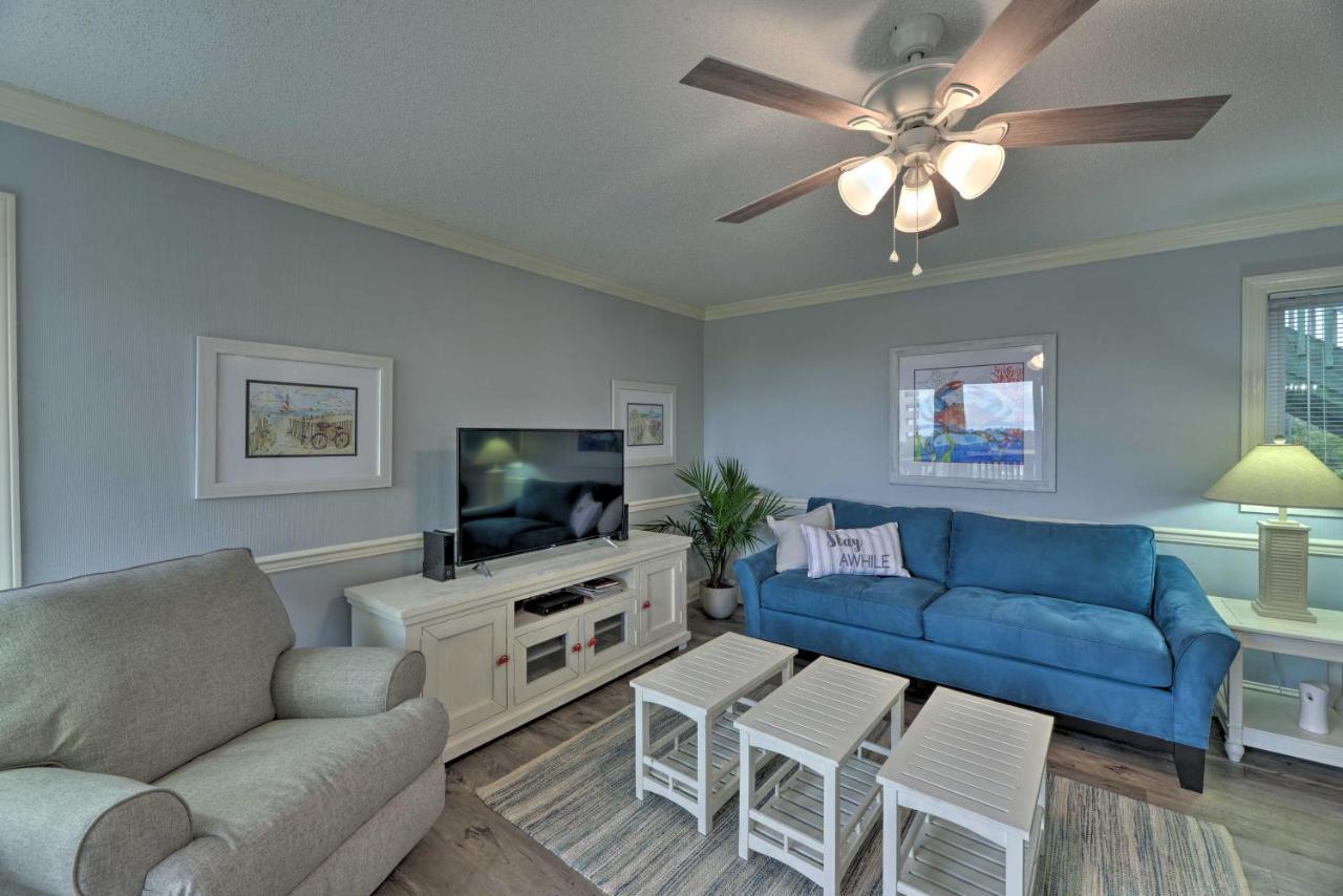 Bright Emerald Isle Condo With Private Beach Access! Bagian luar foto