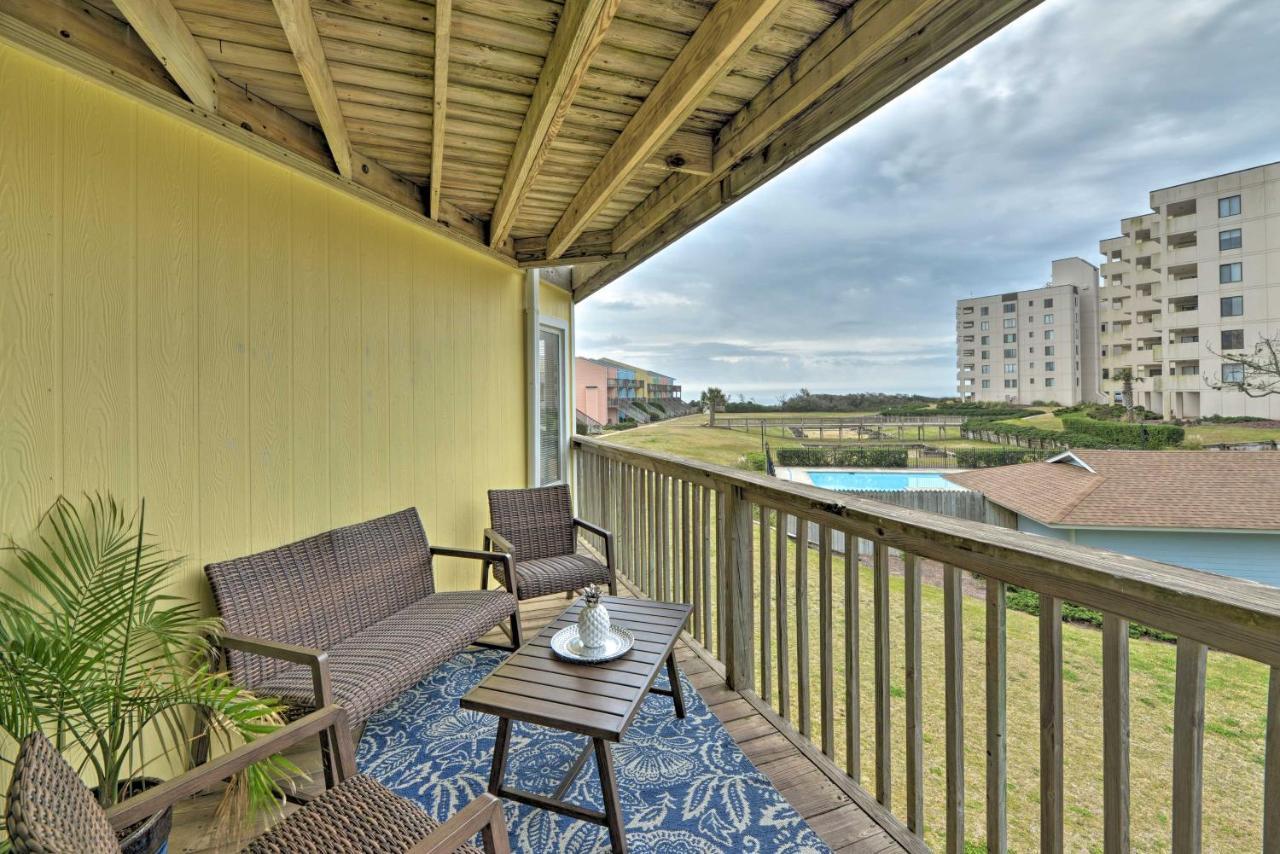 Bright Emerald Isle Condo With Private Beach Access! Bagian luar foto