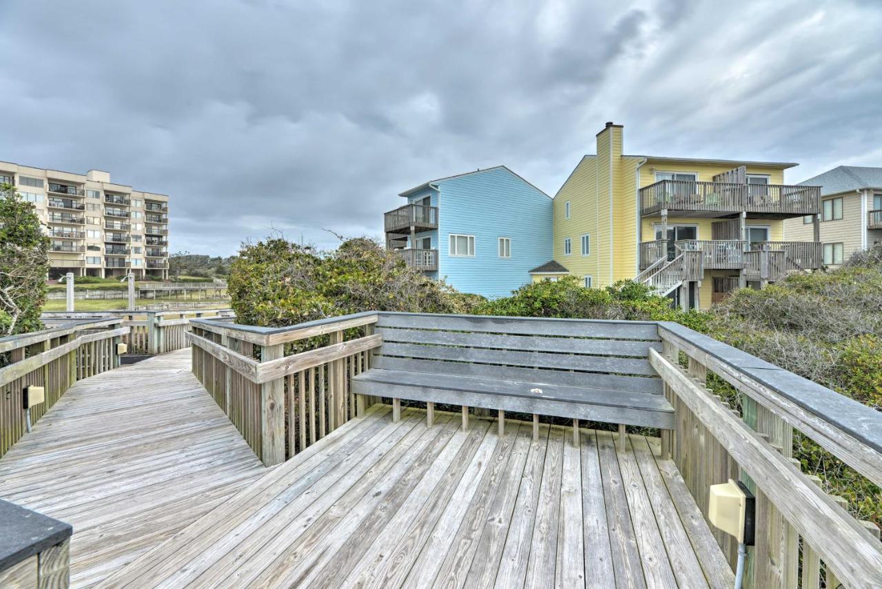 Bright Emerald Isle Condo With Private Beach Access! Bagian luar foto